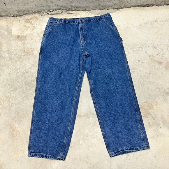 Carhartt B13 DPS Men's 42x30 Blue Denim Original Dungaree Carpenter Work Pants - Picture 1 of 8